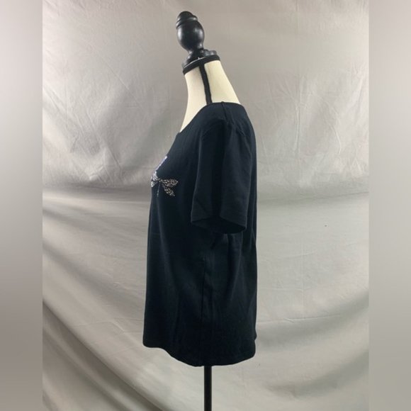 Butterfly Rhinstone T- Shirt - Picture 3 of 5